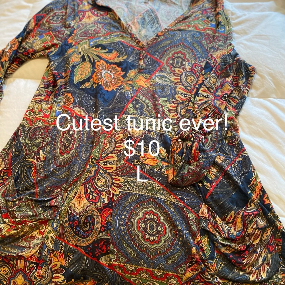 Cute and comfy colorful tunic!